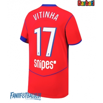 Paris Saint-Germain Vitinha #17 Tricou Fotbal Replică 2025-26 Barbati Treilea